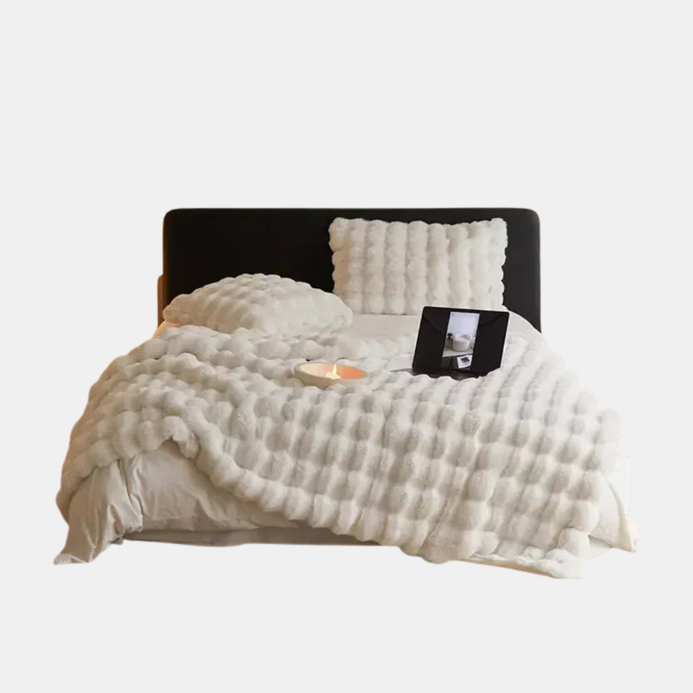 Zachte Fleece Plaid  Gezellig Dekentje voor Bed & Bank het Hele Jaar Door