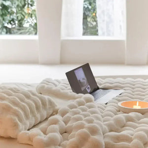Zachte Fleece Plaid  Gezellig Dekentje voor Bed & Bank het Hele Jaar Door