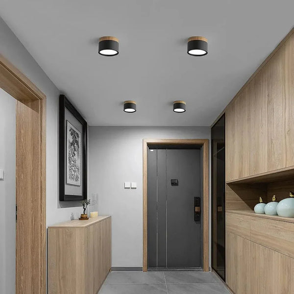 Slanke Scandinavische LED Spotplafondlamp – Moderne Noordse Halverlichting