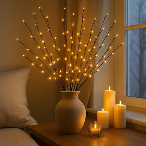 LED Takken Verlichting – Decoratieve Sfeertakken met 120 Warm Witte LED’s (68 cm)