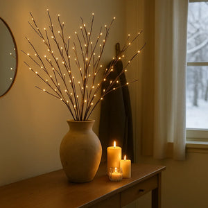 LED Takken Verlichting – Decoratieve Sfeertakken met 120 Warm Witte LED’s (68 cm)