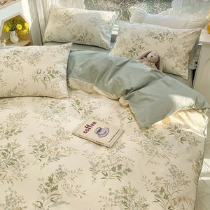 Romantisch Roze Bloemen Beddengoed Set  Zachte Polyester Dekbedovertrek  Kussenslopen voor Gezellige Slaapkamers