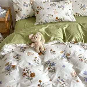 Romantisch Roze Bloemen Beddengoed Set  Zachte Polyester Dekbedovertrek  Kussenslopen voor Gezellige Slaapkamers