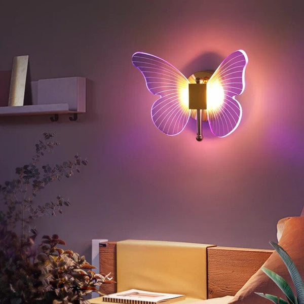 Vlinder LED Wandlamp  Gezellige Binnenverlichting voor Slaapkamer  Woonkamer