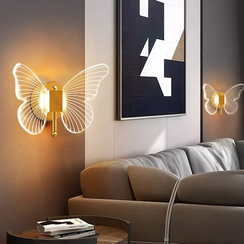Vlinder LED Wandlamp  Gezellige Binnenverlichting voor Slaapkamer  Woonkamer
