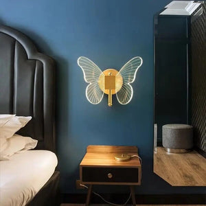 Vlinder LED Wandlamp  Gezellige Binnenverlichting voor Slaapkamer  Woonkamer