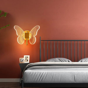 Vlinder LED Wandlamp  Gezellige Binnenverlichting voor Slaapkamer  Woonkamer