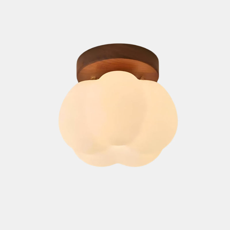 Charmante LED Plafondlamp in Pompoenvorm  Speelse Woondecoratie voor Gezellige Interieurs