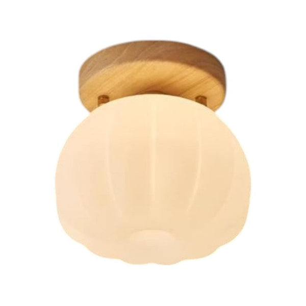 Charmante LED Plafondlamp in Pompoenvorm  Speelse Woondecoratie voor Gezellige Interieurs