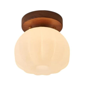 Charmante LED Plafondlamp in Pompoenvorm  Speelse Woondecoratie voor Gezellige Interieurs