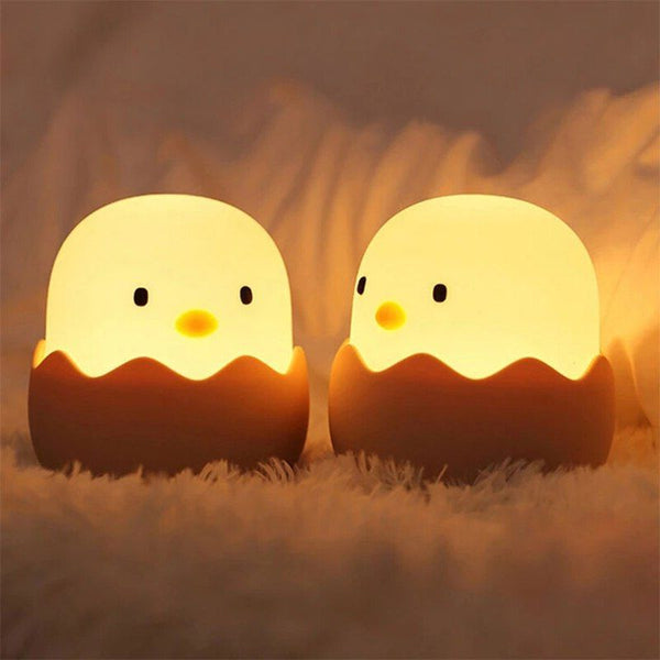 Charmante Nachtlamp in Kippenontwerp voor Baby Kamer  Zachte LED Bedlamp
