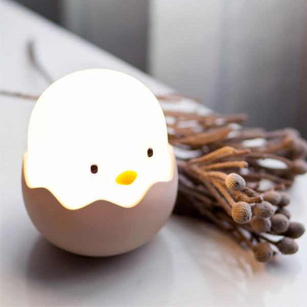 Charmante Nachtlamp in Kippenontwerp voor Baby Kamer  Zachte LED Bedlamp