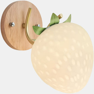 Charmante Scandinavische Wandlamp met Aardbei  en Pompoenontwerp voor Slaapkamer of Woonkamer