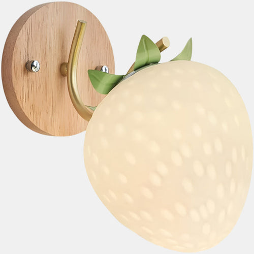 Charmante Scandinavische Wandlamp met Aardbei  en Pompoenontwerp voor Slaapkamer of Woonkamer
