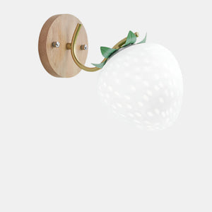 Charmante Scandinavische Wandlamp met Aardbei  en Pompoenontwerp voor Slaapkamer of Woonkamer