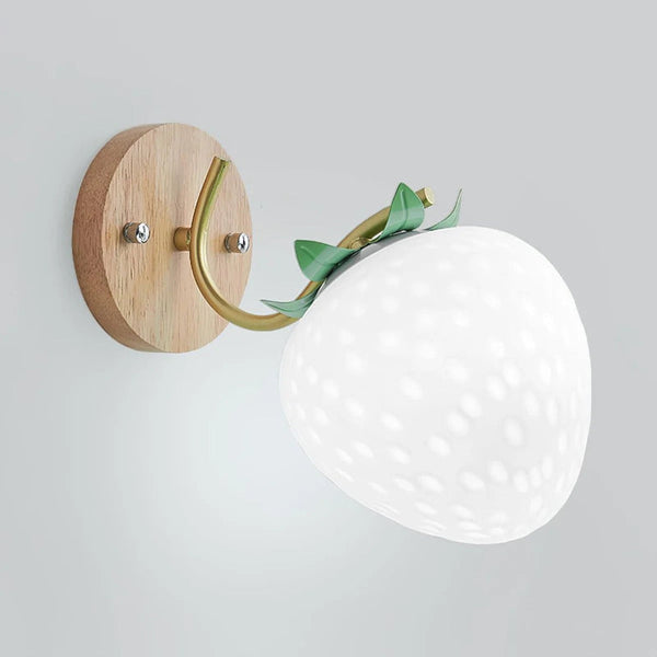 Charmante Scandinavische Wandlamp met Aardbei  en Pompoenontwerp voor Slaapkamer of Woonkamer