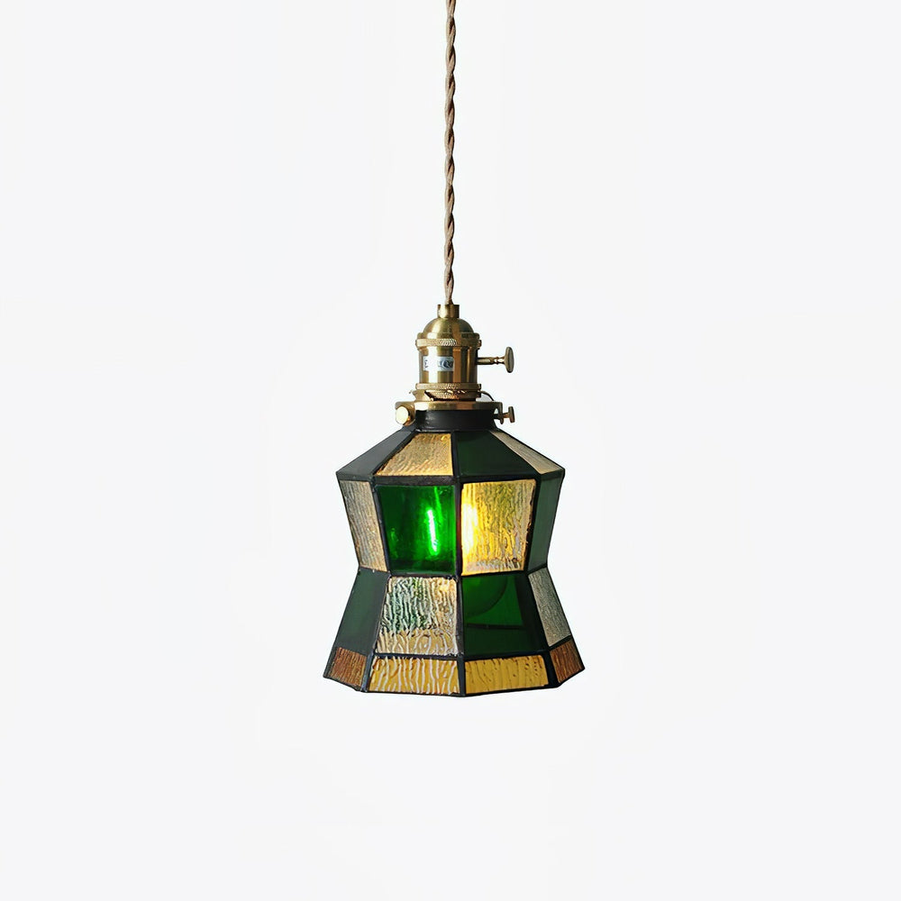 Chic Retro Hanglamp  Artistiek Metaal  en Glasontwerp voor Stijlvolle Interieurs