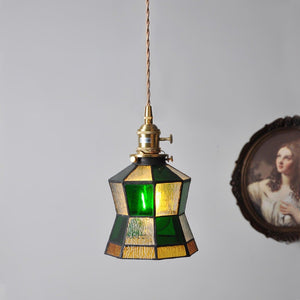 Chic Retro Hanglamp  Artistiek Metaal  en Glasontwerp voor Stijlvolle Interieurs