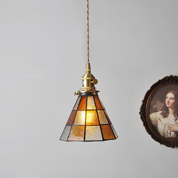 Chic Retro Hanglamp  Artistiek Metaal  en Glasontwerp voor Stijlvolle Interieurs