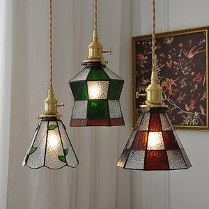 Chic Retro Hanglamp  Artistiek Metaal  en Glasontwerp voor Stijlvolle Interieurs