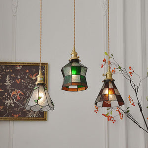 Chic Retro Hanglamp  Artistiek Metaal  en Glasontwerp voor Stijlvolle Interieurs