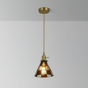 Chic Retro Hanglamp  Artistiek Metaal  en Glasontwerp voor Stijlvolle Interieurs