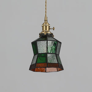 Chic Retro Hanglamp  Artistiek Metaal  en Glasontwerp voor Stijlvolle Interieurs