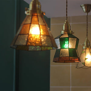 Chic Retro Hanglamp  Artistiek Metaal  en Glasontwerp voor Stijlvolle Interieurs
