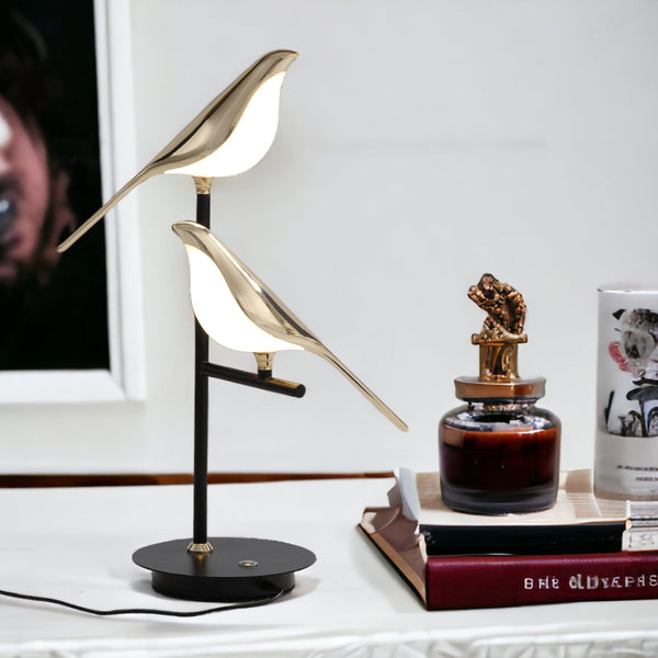 Charmante LED Bureau Lamp in Vogelform – Moderne Woondecoratie