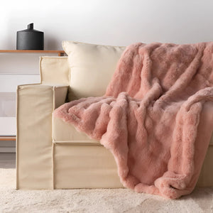 Chunky Gebreid Nepbont Verzwaard Dekentje   Gezellige Luxe voor Moderne Interieurs