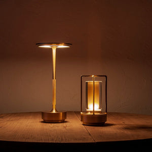Kristallen Cilinder Lantaarn Tafellamp – Draadloze Touch LED Verlichting voor Binnen en Buiten