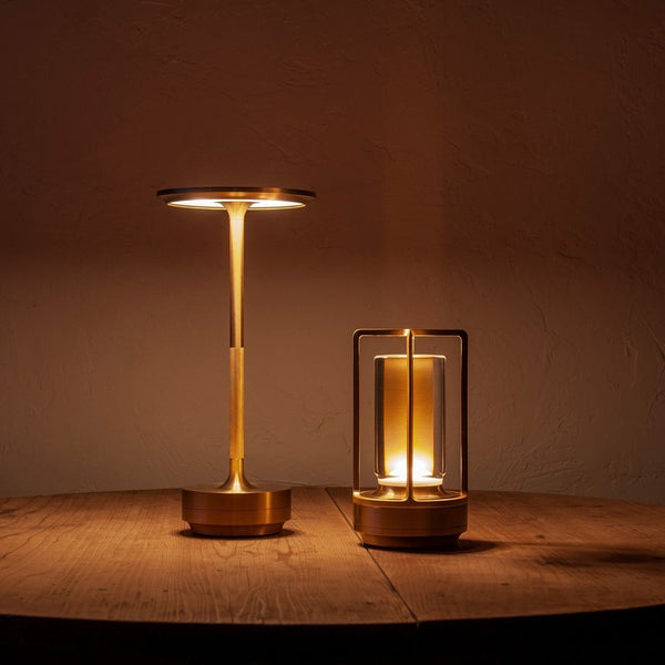 Kristallen Cilinder Lantaarn Tafellamp – Draadloze Touch LED Verlichting voor Binnen en Buiten