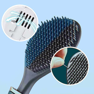 Siliconen Toiletborstel met Wandhouder | Hygiënische & Ruimtebesparende Badkamer Accessoire
