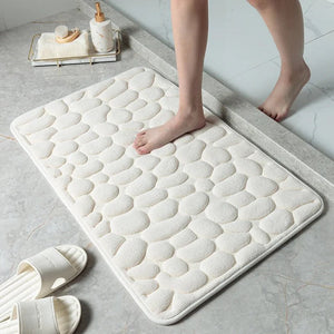 CobbleMat | Antislip PVC Bademat met Kiezelsteen Design – Veilige & Stijlvolle Badkamer Accessoire
