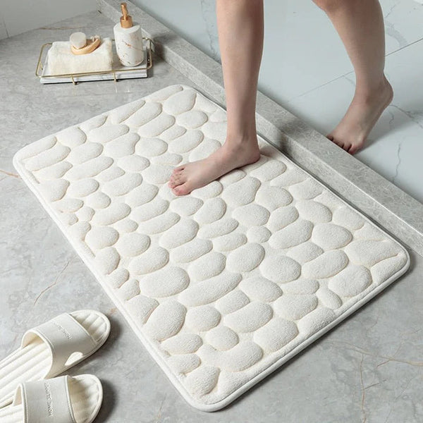 CobbleMat | Antislip PVC Bademat met Kiezelsteen Design – Veilige & Stijlvolle Badkamer Accessoire