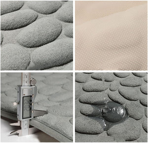 CobbleMat | Antislip PVC Bademat met Kiezelsteen Design – Veilige & Stijlvolle Badkamer Accessoire