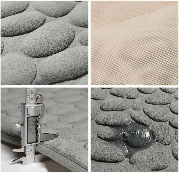 CobbleMat | Antislip PVC Bademat met Kiezelsteen Design – Veilige & Stijlvolle Badkamer Accessoire