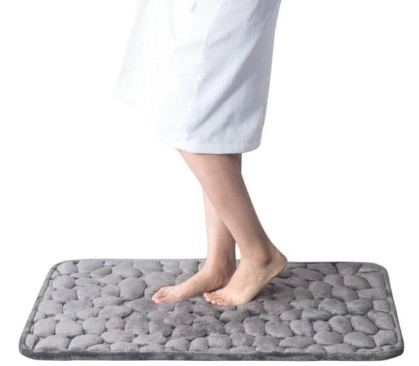 CobbleMat | Antislip PVC Bademat met Kiezelsteen Design – Veilige & Stijlvolle Badkamer Accessoire