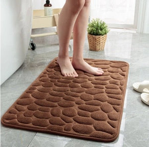 CobbleMat | Antislip PVC Bademat met Kiezelsteen Design – Veilige & Stijlvolle Badkamer Accessoire