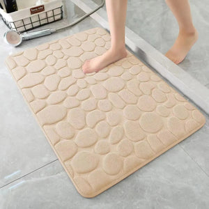 CobbleSoft 3D Badmat | Antislip Absorberende Badkamer Mat 40x60cm