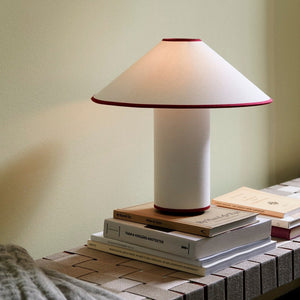 Colette Tafellamp | Elegante LED Tafellamp van Metaal en Stof voor Woonkamer & Slaapkamer