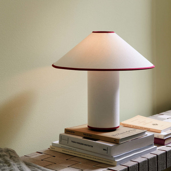 Colette Tafellamp | Elegante LED Tafellamp van Metaal en Stof voor Woonkamer & Slaapkamer