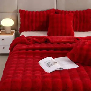 Colin Pluche Deken | Superzachte Winter Plaid voor Slaapkamer & Woonkamer