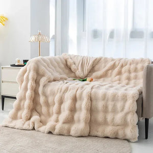 Colin Pluche Deken | Superzachte Winter Plaid voor Slaapkamer & Woonkamer