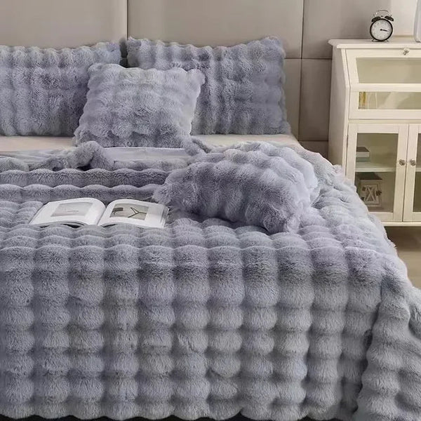 Colin Pluche Deken | Superzachte Winter Plaid voor Slaapkamer & Woonkamer
