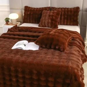 Colin Pluche Deken | Superzachte Winter Plaid voor Slaapkamer & Woonkamer