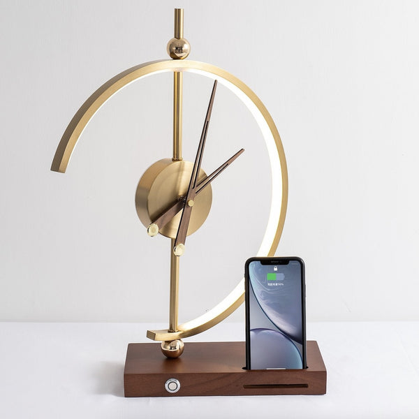 Minimalistische Tafellamp met Zacht LED Licht – Modern Glas & Metaal Design