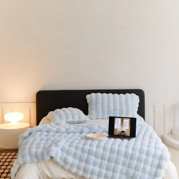 Zachte Fleece Plaid  Gezellig Dekentje voor Bed & Bank het Hele Jaar Door