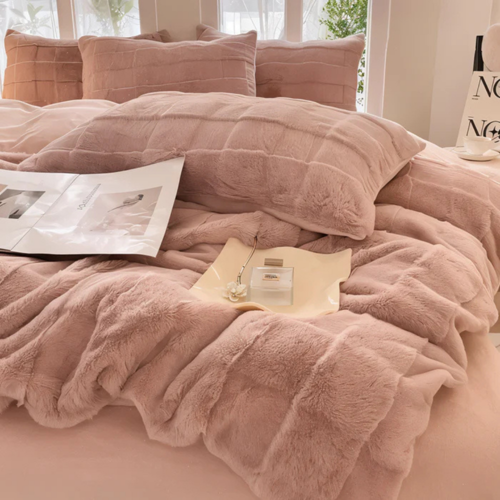 Ultra-Zachte Fleece Dekbedovertrek 155x220 – Gezellige & Warme Beddengoed voor Alle Seizoenen
