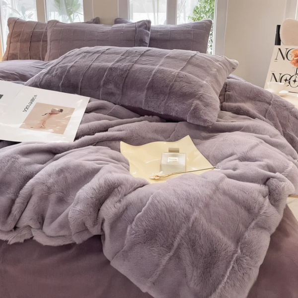 Ultra-Zachte Fleece Dekbedovertrek 155x220 – Gezellige & Warme Beddengoed voor Alle Seizoenen
